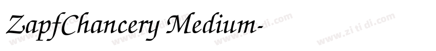 ZapfChancery Medium字体转换